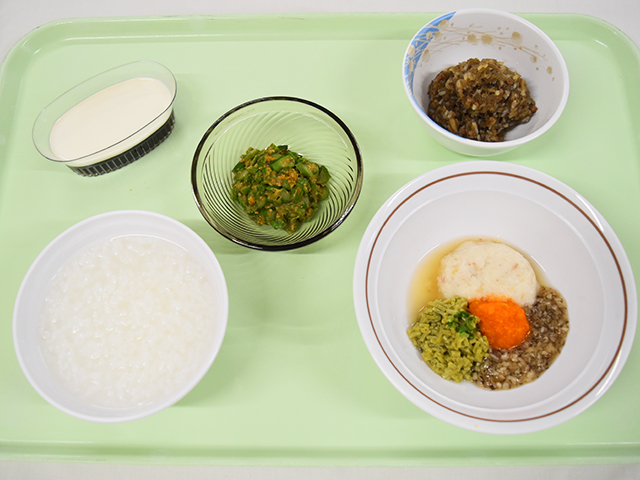 キザミ食:咀嚼機能低下。硬いものや大きいものは食べにくい方向け